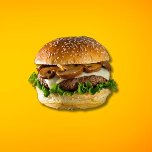 Beef Cheeseburger with Mushrooms