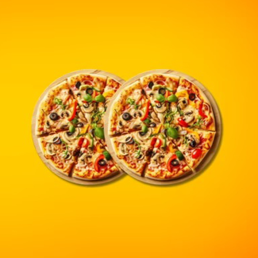 Double Pizza with 3 Toppings