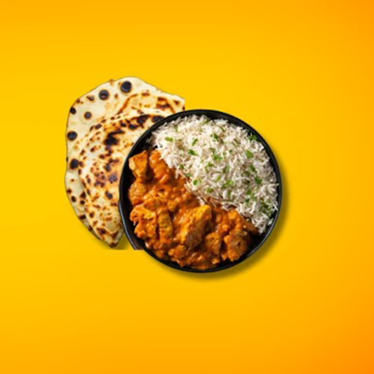 Butter Chicken with Naan (1 pc) & Rice