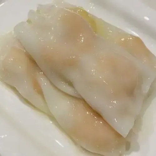 Steamed Rice Noodle Roll with Shrimp and Chives 韭王晶瑩鮮蝦腸