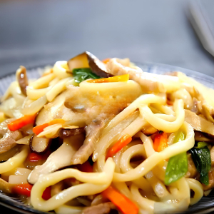 Stir-Fried Vegetable Udon (우동볶음)