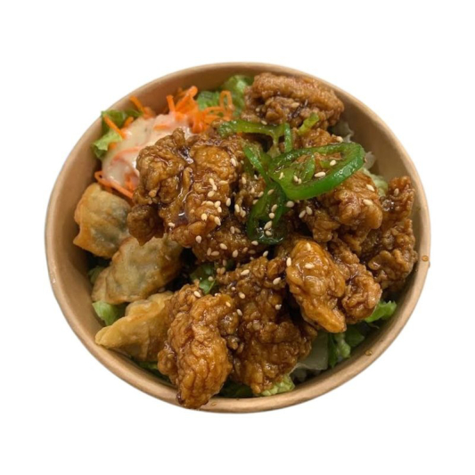 Soy Garlic Dakgangjeong Cupbap
