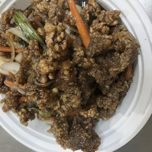 F14. Ginger Fried Beef 姜汁牛柳丝