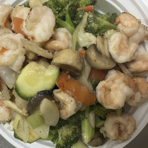 D7. Prawn Chop Suey 蝦球什碎