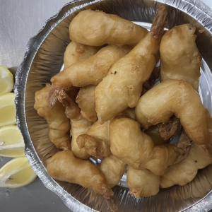 I7. Deep Fried Prawns with Fresh Lemon 炸蝦 柠檬