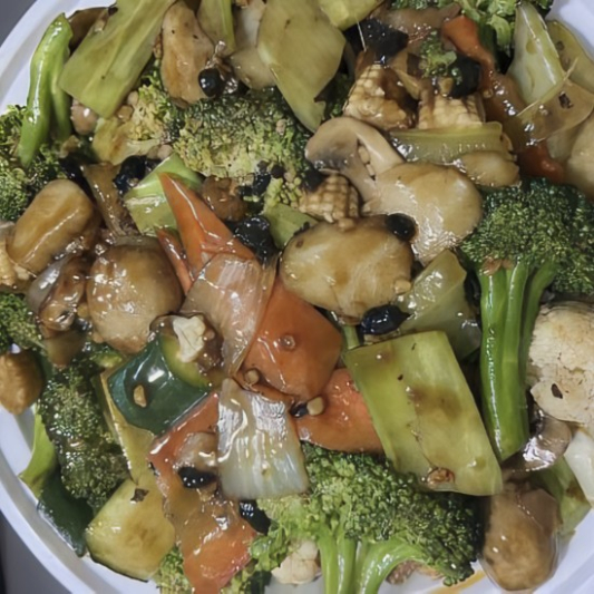 J3. Vegetable Chop Suey in Black Bean Sauce 豉汁大雜菜