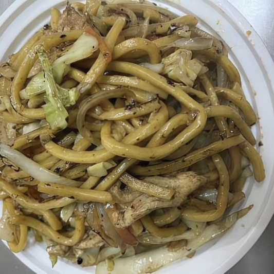 C15. Fried Shanghai Noodles with Chicken 上海粗炒麵