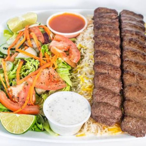 Beef Kebab with Rice