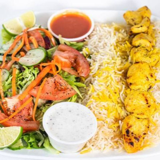 Chicken Kebab with Rice