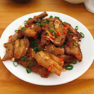 Deep Fried Pork Jawl Meat with Spicy Salt 椒鹽豬雙肉