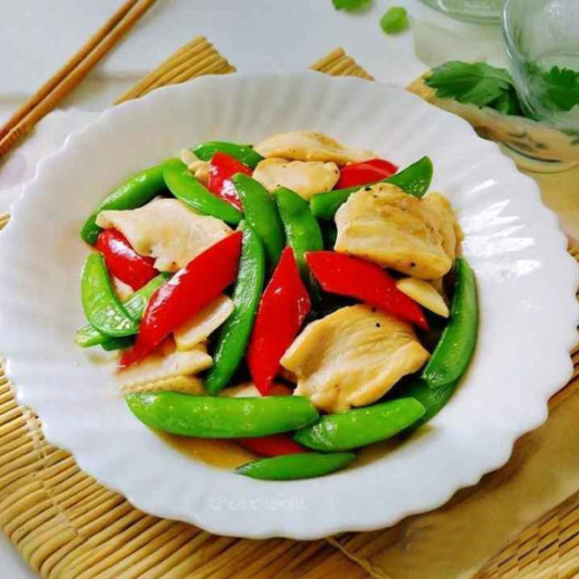 Fried Sliced Chicken with Vegetables 時:菜雞片