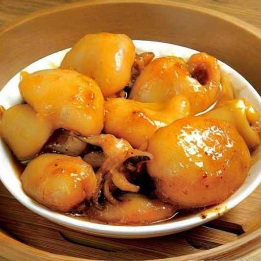 14. Steamed Baby Cuttlefish with Curry Sauce 咖哩墨魚仔