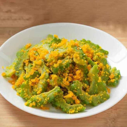 76. Fried Bitter Melon with Salted Egg Yolk 金沙涼瓜