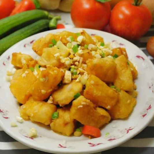 77. Fried Bitter Pumpkin with Salted Egg Yolk 金沙南瓜