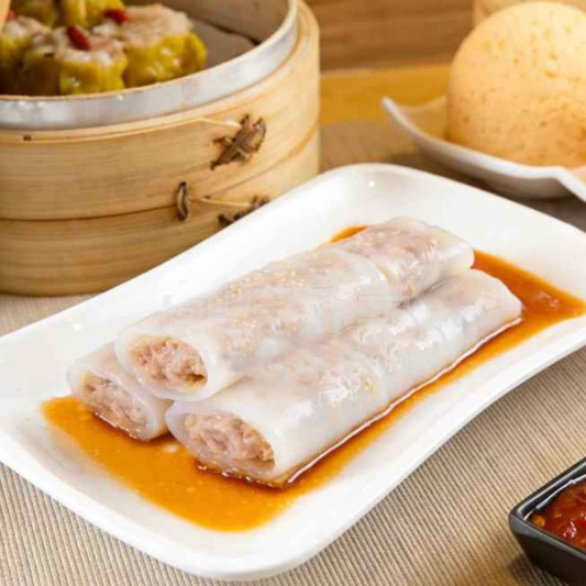 40. Steamed Rice Roll with Pork Liver