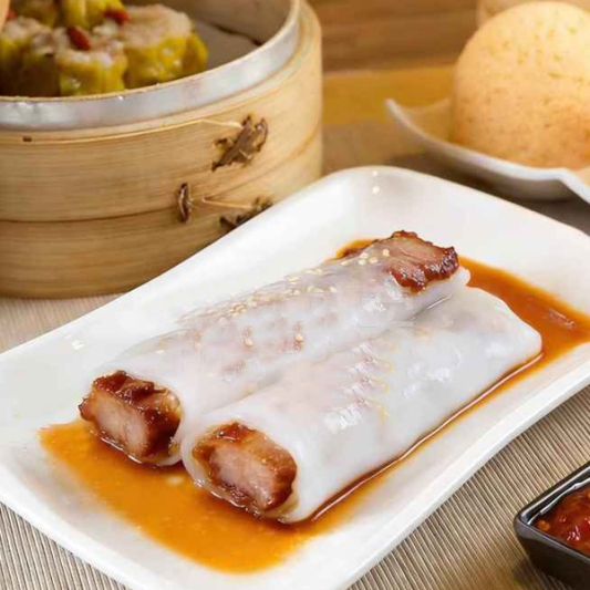 41. Steamed Rice Roll with BBQ Pork