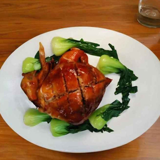 Crispy Chicken Stuffed with Sticky Rice, Mushrooms & Meat