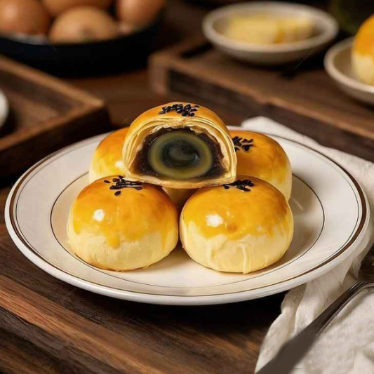 60. Century Egg Puff Pastry