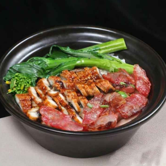 50. Steamed Assorted Dried Meat on Rice