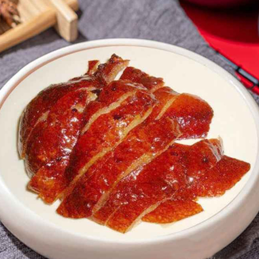 Roasted Whole Peking Duck (2 Courses). 北京片皮鴨二食