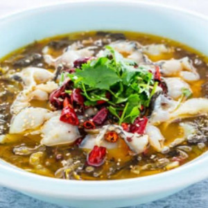 Boiled Black Fish Filet with Szechuan Peppercorns 藤椒黑魚片