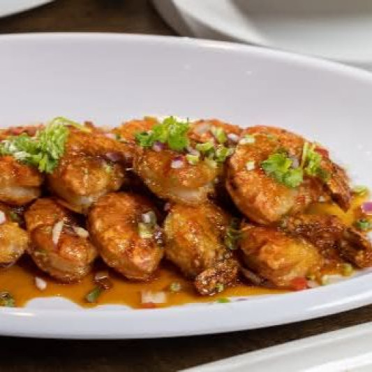Stir-Fried Tiger Prawns with Premium Soy Sauce 美極老虎蝦