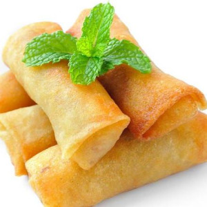 7005. Diced Pork with Vegetable Spring Roll (6 pcs) 烂糊肉丝春卷 (66根)