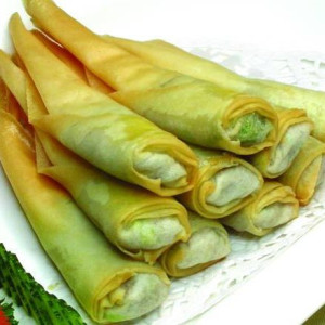 7003. Croaker Fillet Spring Roll (6 pcs) 黄鱼春卷 (6根)