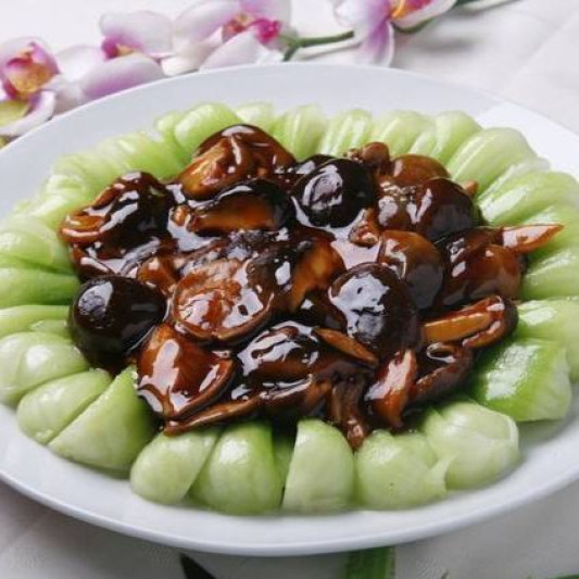 5049. Vegetables with Twin Mushrooms 菜胆扒双菇