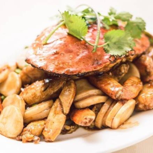 2010. Dungeness Grab Shanghai Stir Fried with Rice Cake (Whole) 温哥华蟹炒年糕