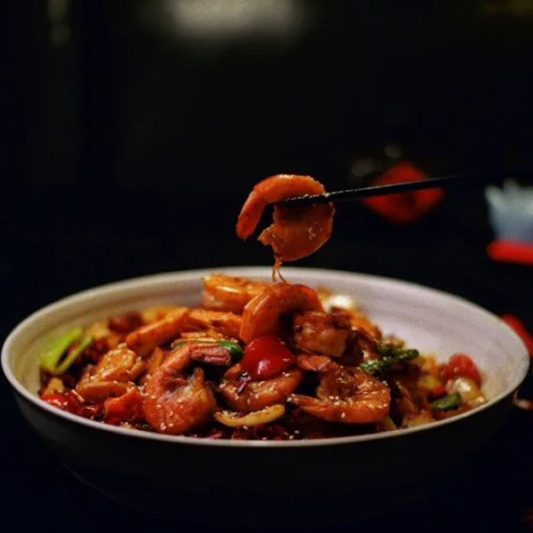 Dry Pot Prawns (For 3 People)