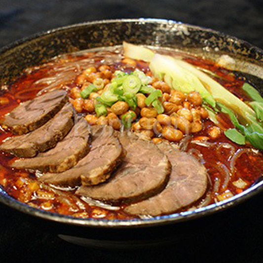 C001. Hot and Sour Rice Noodles with Beef