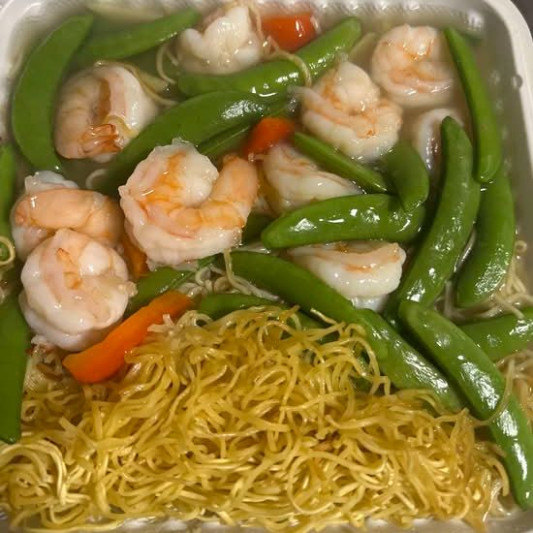 55. Prawn Vegetable Fried Noodles 時菜蝦炒麵