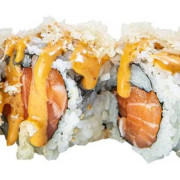 Spicy Salmon Crispy  Roll (6 pcs)