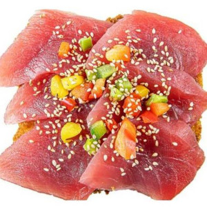 Sushi Appetizer and Pizza