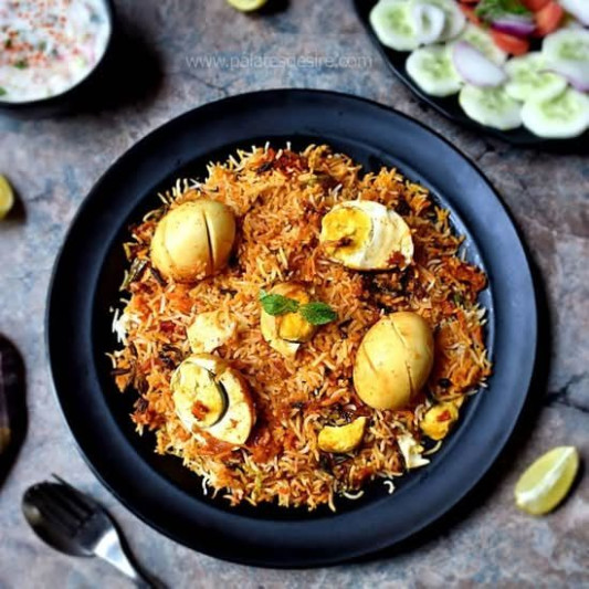 Hyderabadi Egg Dum Biryani