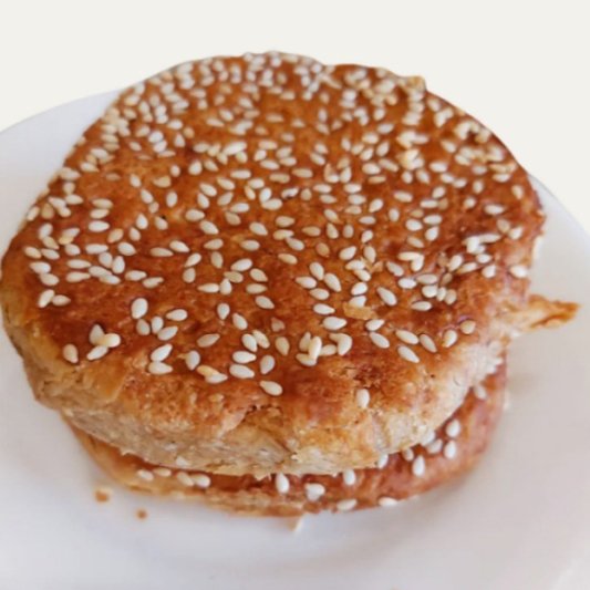 87. Baked Cake with Sesame (3 pcs) 芝麻烧饼 (每份三个) (火锅伴侣)
