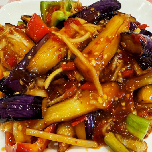 38A. Yu-Shiang Eggplant with Garlic Sauce 鱼香茄子