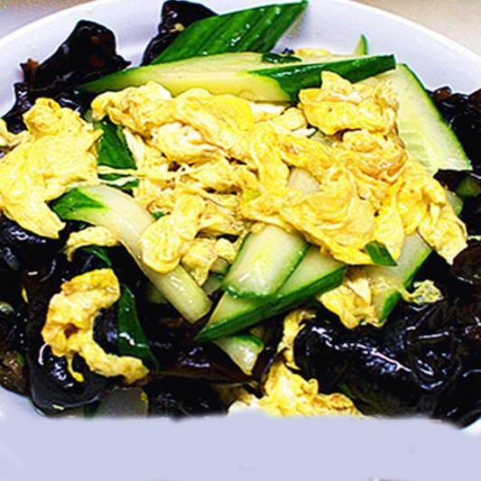 39A. Fried Eggs with Pepper & Fungus 尖椒木耳鸡蛋