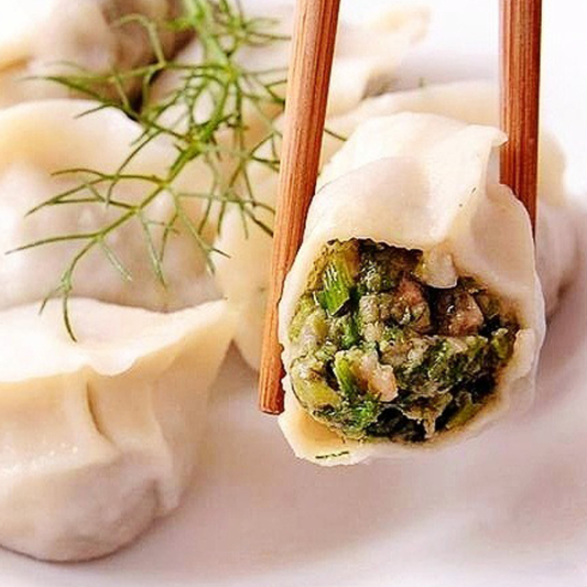 77C. Pork Dumplings with Fennel (12 pcs) 饺子-猪肉茴香