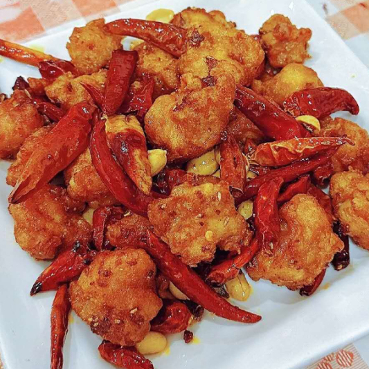 12A. Deep-Fried Chicken Gristles with Chili & Garlic 蒜香鸡脆骨