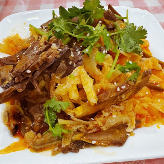 50B. Mixed Sliced Beef Internals (Spicy) 夫妻肺片