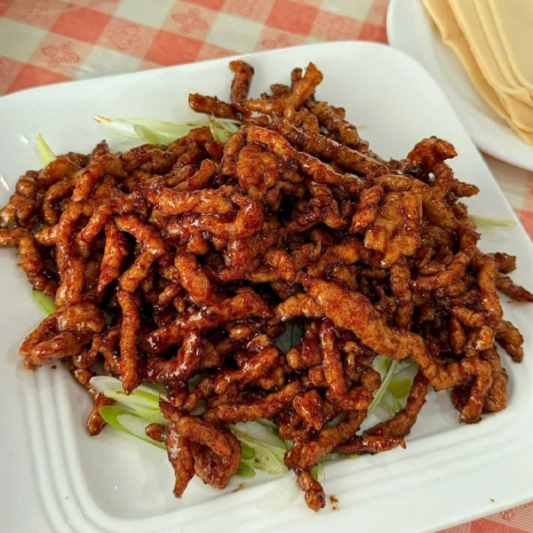 21A. Shredded Pork in Sweet Bean Sauce 京酱肉丝