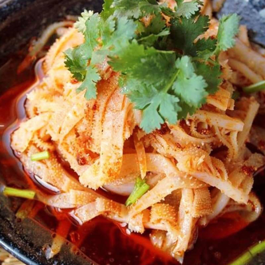 50A. Beef Omasum with Chili Oil 红油牛百叶