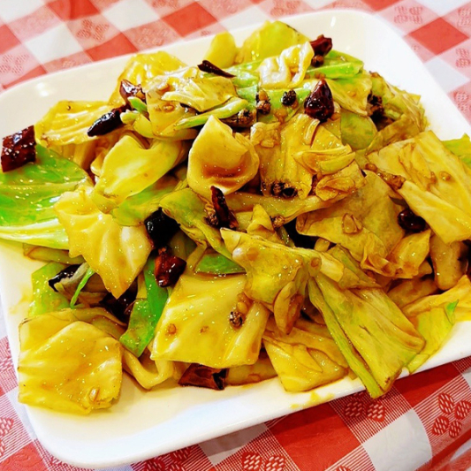 41A. Sauteed Cabbage with Chili 火爆高丽菜