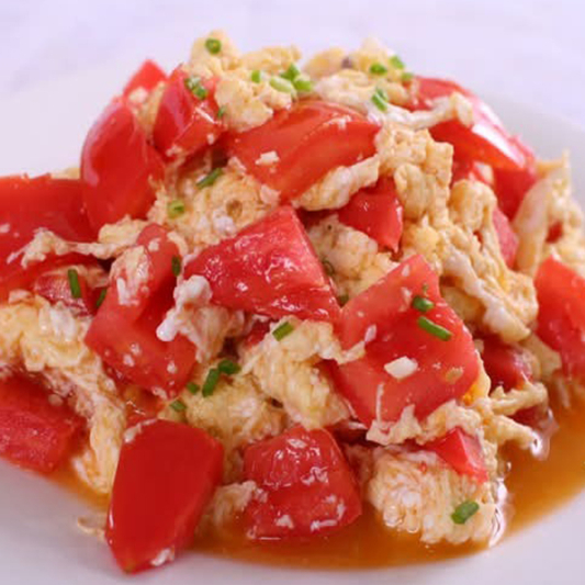 55. Stir-Fried Tomato & Scrambled Eggs 番茄炒蛋