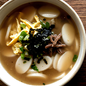 16. Rice Cake Soup - Dduk Guk 떡국