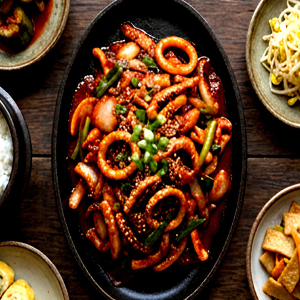 14. Spicy Stir-Fried Squid - Ojingeo Bokkeum 오징어볶음