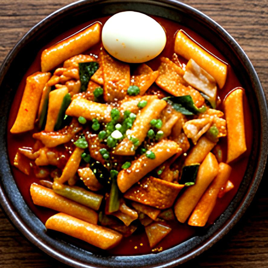 27. Spicy Stir-Fried Rice Cake - Tteokbokki 떡볶이