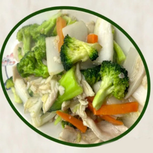 Sliced Chicken with Vegetables